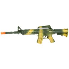 EDDY TOYS Plastična automatska puška zelena za igru, 46 cm