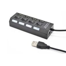 USB Hub 4in1 HUB-215, crni
