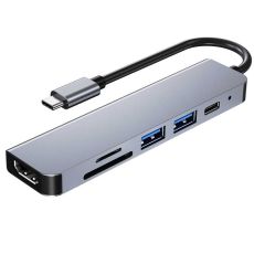 Adapter konverter USB Tip C 3.1 na HDMI/2xUSB
