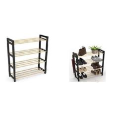 BIENWOOD Cipelarnik, crna/krem