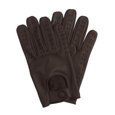 SW Kožne rukavice za vožnju tamno braon veličina m