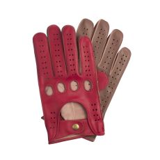 SW Kožne rukavice za vožnju crveno braon veličina m