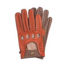 SW Kožne rukavice za vožnju narandzasto braon veličina s