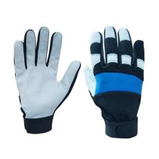SW Moto rukavice plavo-crno-bele s