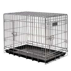 FARMCOMPANY METALNI SKLOPIVI KAVEZ ZA PSE 124X76X80CM