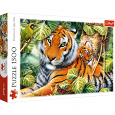 TREFL Puzzle 1500 delova Dva tigra