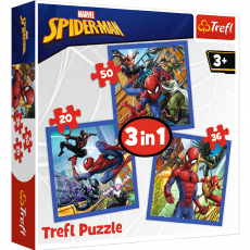 TREFL Puzzle 3u1 Marvel, Spiderman