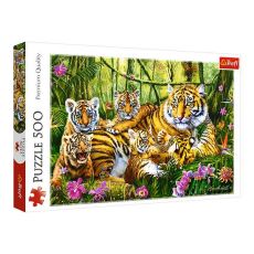 TREFL Puzzle Porodica tigrova - 500 delova