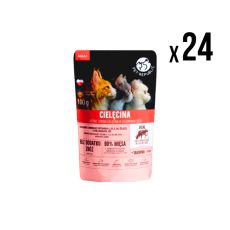 PET REPUBLIC Vlažna hrana za mačke Teletina 100g, 24 komada