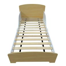 Dečiji drveni krevet sa zaštitom i ramom za dušek 140/70 cm – KINDER HOME
