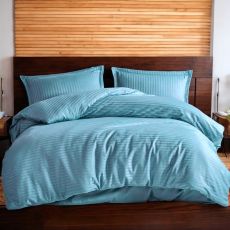 VIKTORIJA Set Posteljina Saten 160x220cm Mix Blue/Green