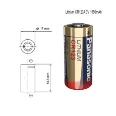 PANASONIC CR123A 3V Litijumska Baterija – Pouzdana Energija za Vaše Uređaje