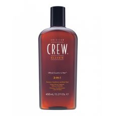 AMERICAN CREW Gel za tuširanje, Šampon za kosu i Regenerator za kosu CLASSIC, 3in1, 450 ml