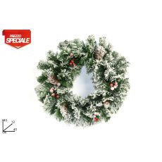 Novogodišnji snežni venac 40cm