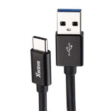 XWAVE Kabl USB Type C, 3A 1.2m, crna