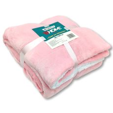 eHomeLiving Ćebe sa krznom 150x200cm roze