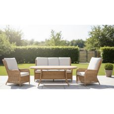 ZEN GARDEN Baštenska garnitura Palmera, ratan/natur