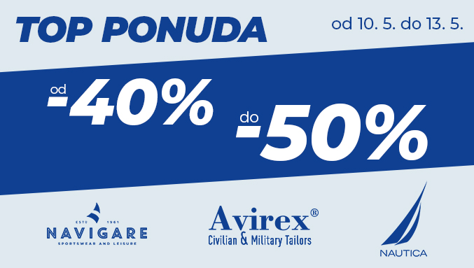 Avirex, Nautica, Navigare izdvojena ponuda od -40% do -50%!