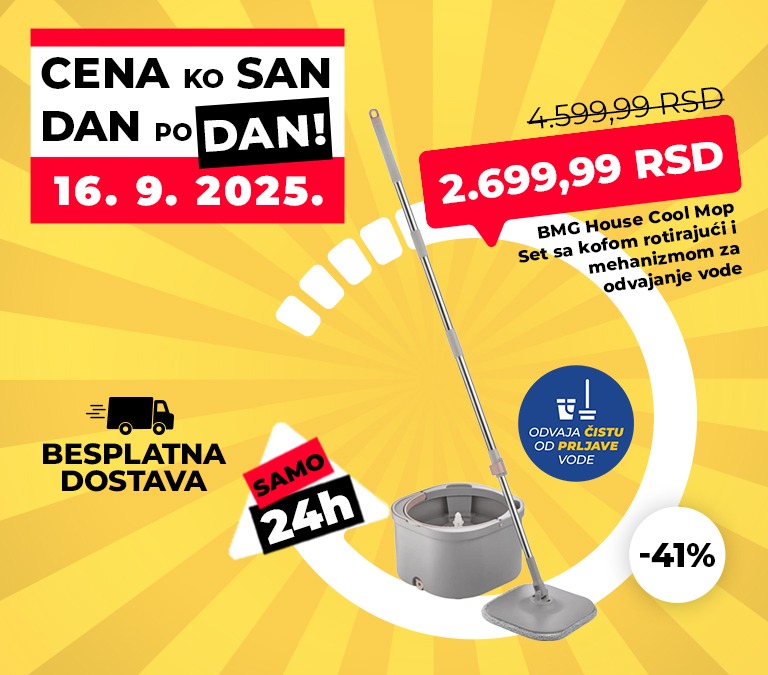 bmg-house-cool-mop-set-sa-kofom-rotirajuci-i-mehanizmom-za-odvajanje-vode